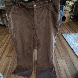 Old Navy Women's Corduroy Pants in Deep Brown Size 20